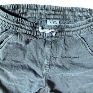 Zara kids Charcoal Elastic Waist Pants